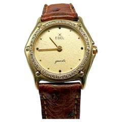 Orologio da polso da donna Ebel 1911 - Oro giallo 18 carati  Quarzo  Cinturino in pelle  879901