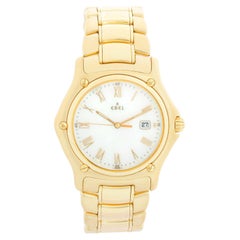 Vintage Ebel 1911 Mother of Pearl 18k Yellow Gold Automatic Watch