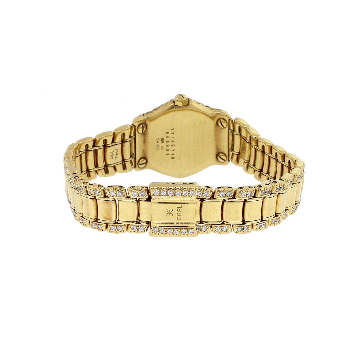 ebel 18k gold diamond watch