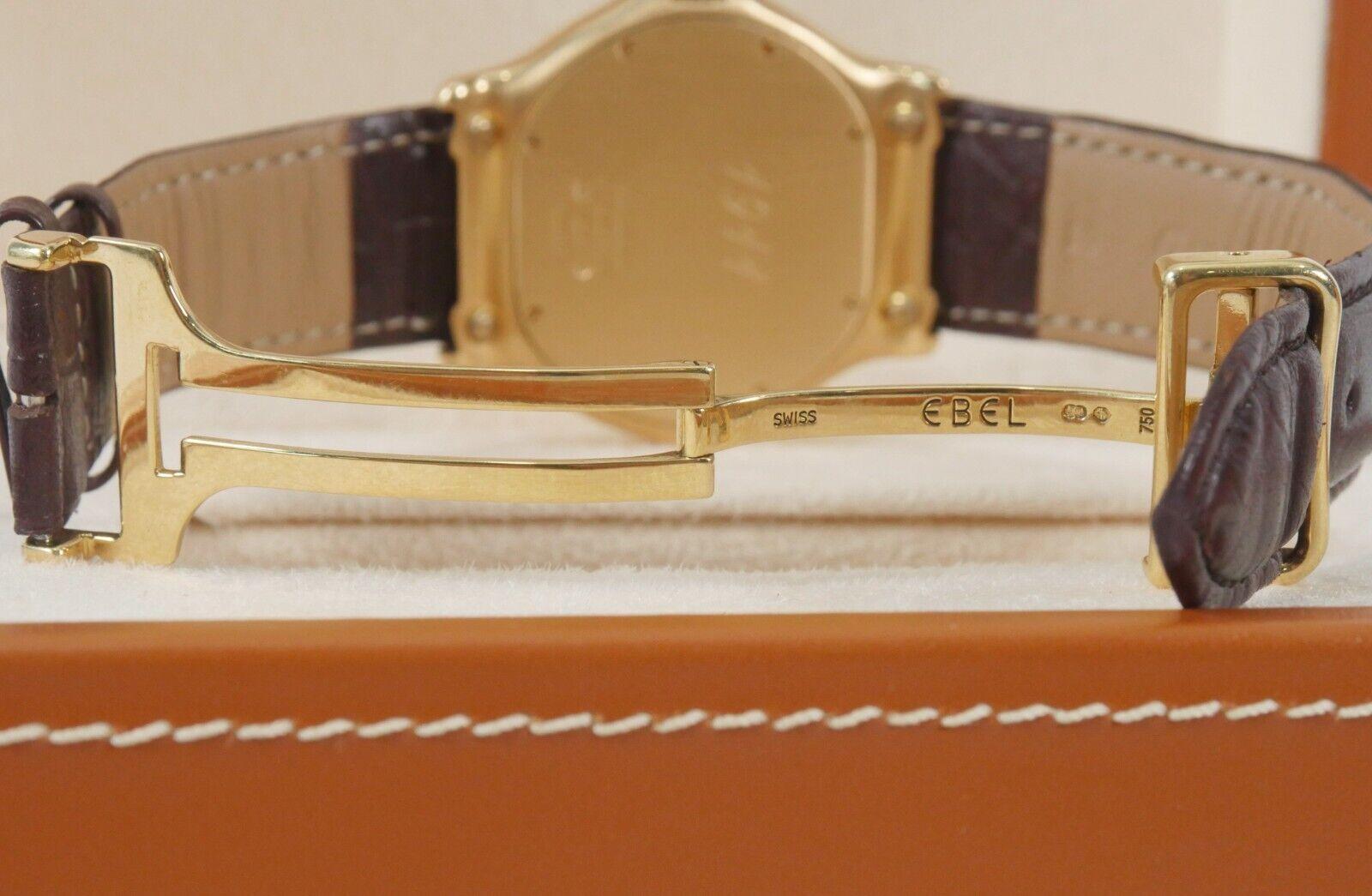Ebel 1911 Ref 8187241 Solid 18k Yellow Gold Swiss Made Quartz 37mm Watch For Sale 3