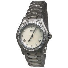 Ebel 1911 Stainless Steel Diamond Bezel and Dial Mother of Pearl Ladies Watch