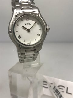 Ebel 1911 Stainless Steel Silver Diamond Dial Ladies Bracelet Watch 9090211