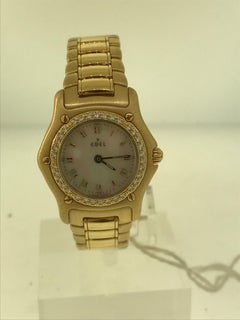 Ebel 1911 Montre-bracelet pour femme en or jaune et diamants avec nacre 890910