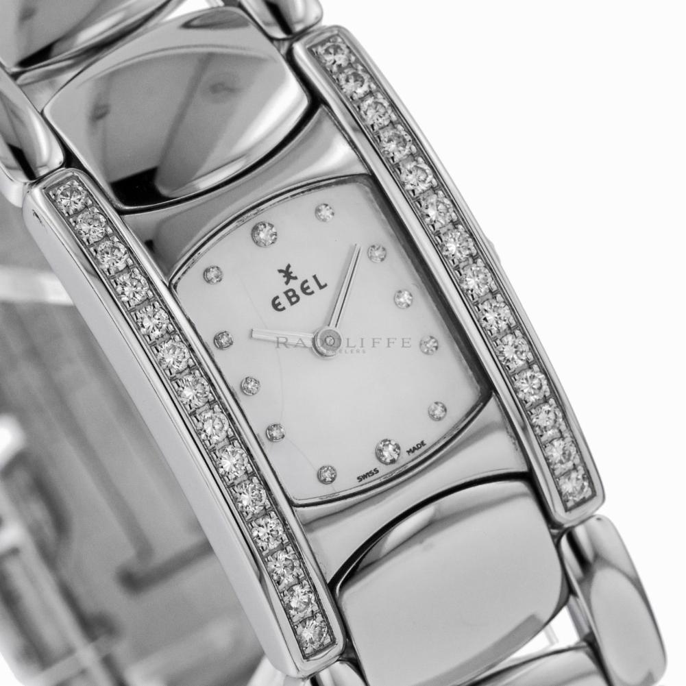 Ebel Beluga Reference #:E9057A28-10. men's  stainless steel, EBEL, Beluga  9057A28, swiss quartz. Verified and Certified by WatchFacts. 1 year warranty offered by WatchFacts.
