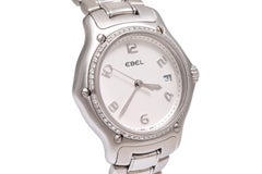 Ebel 911 Lady Wrist Watch in Stainless Steel & Diamond Bezel