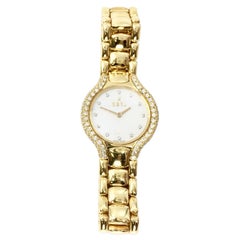 Ebel Beluga 18 Karat Yellow Gold Quartz Watch with Diamond Bezel