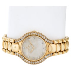 Ebel Beluga 18k Gold 24mm Diamond Watch Bracelet w/ Mother of Pearl Dial 866969
