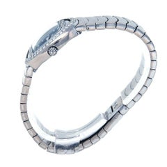 Ebel Beluga 18 Karat White Gold Diamond Bezel Swiss Quartz Ladies Watch E3057B1