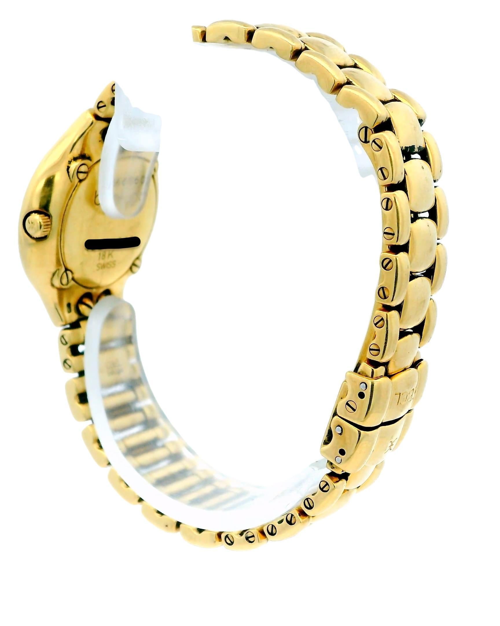 Ebel Beluga 18k Yellow Gold Diamond Dial Ladies Watch For Sale 1