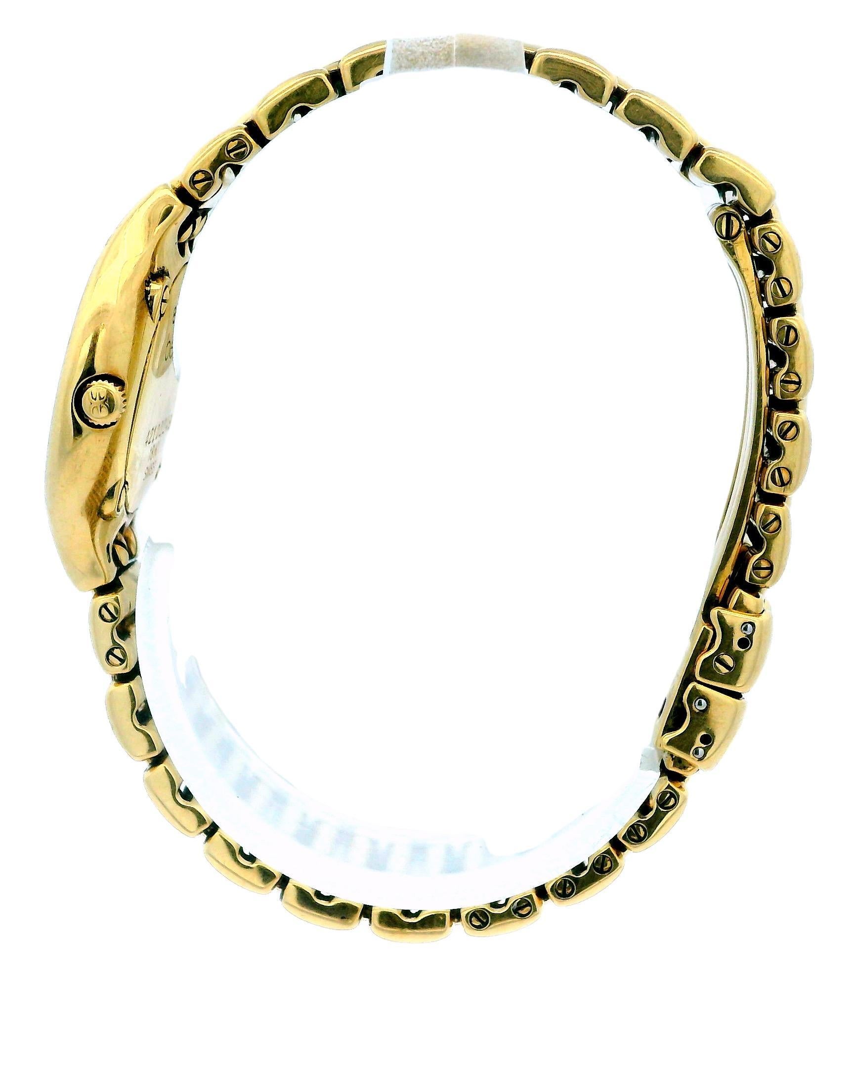 Ebel Beluga 18k Yellow Gold Diamond Dial Ladies Watch For Sale 3