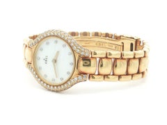 Ebel Beluga 18k Yellow Gold Mother of Pearl & Diamond Watch Bracelet Ref. 866969