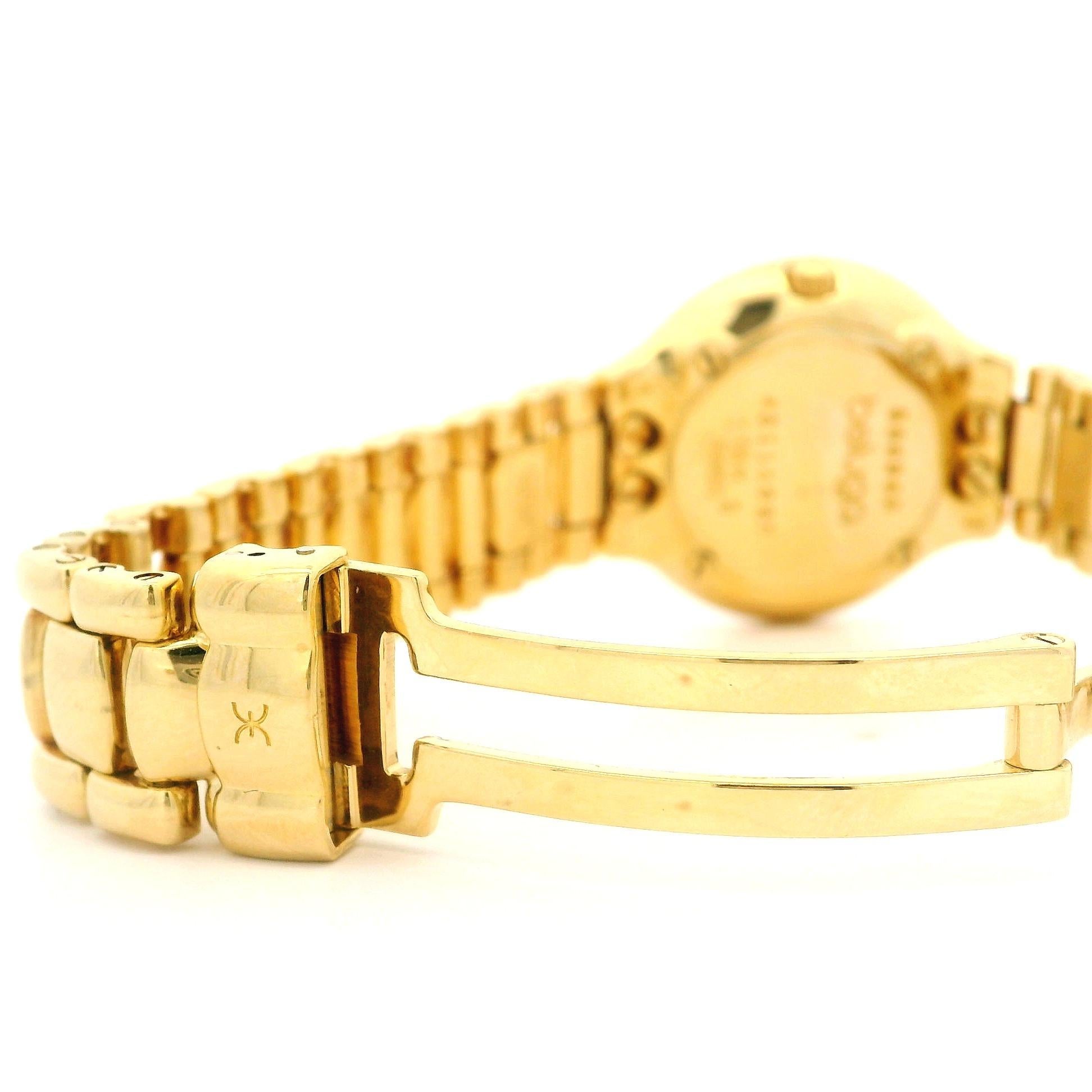 Ebel Beluga Orologio da polso in oro giallo 18k Madreperla Quadrante con diamanti 42110987 in vendita 6