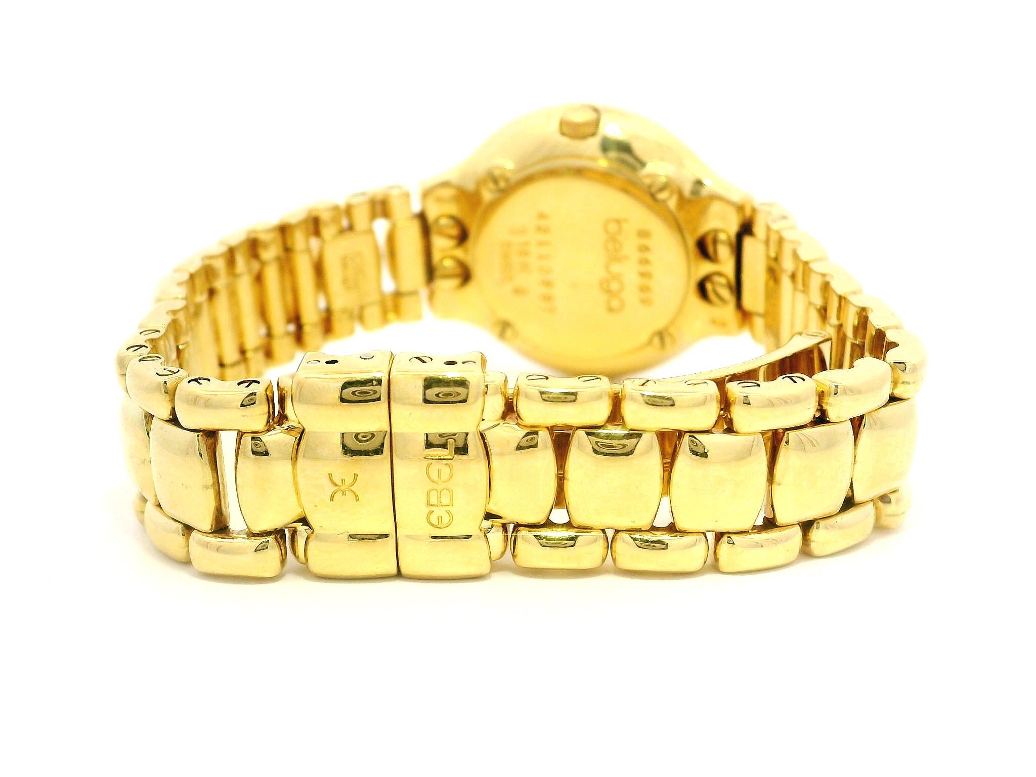 Donna Ebel Beluga Orologio da polso in oro giallo 18k Madreperla Quadrante con diamanti 42110987 in vendita