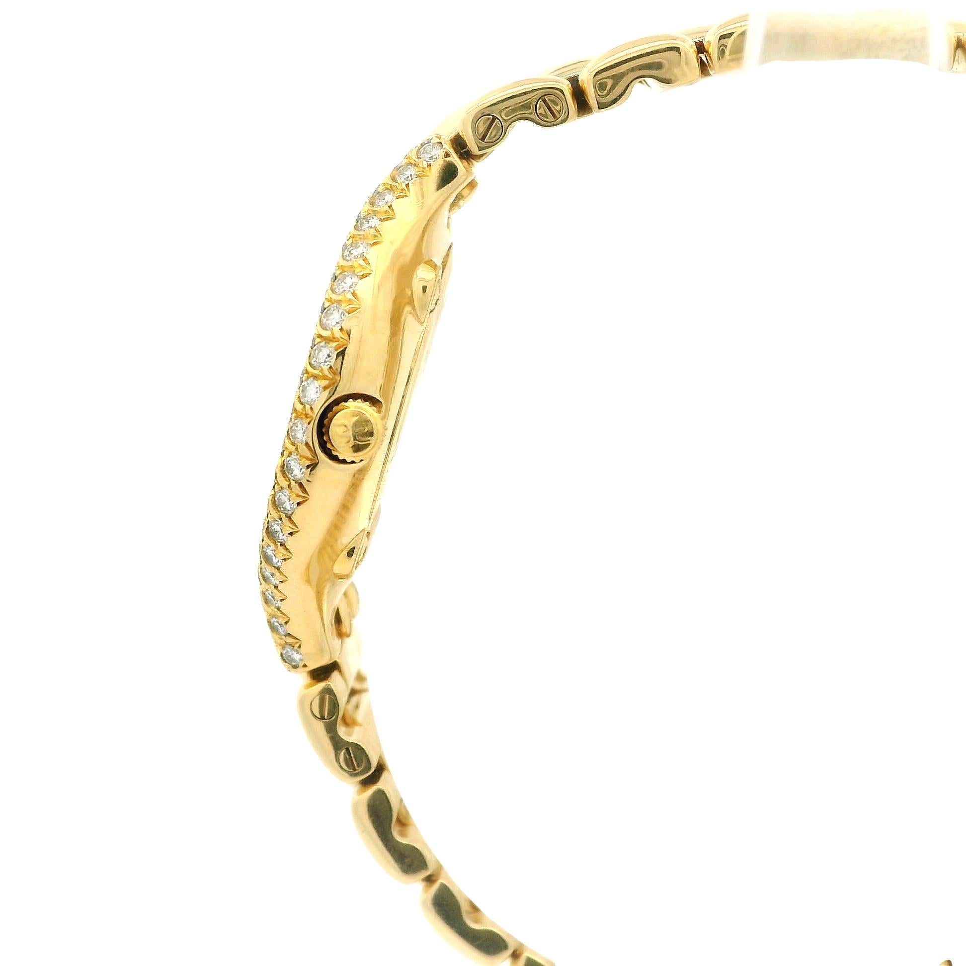 Ebel Beluga Orologio da polso in oro giallo 18k Madreperla Quadrante con diamanti 42110987 in vendita 3