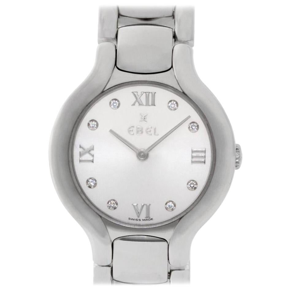 Ebel Beluga E9157421 Stainless Steel Silver Dial Quartz Watch For Sale