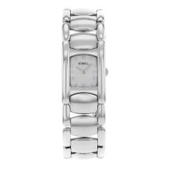 Ebel Beluga Manchette White Dial Stainless Steel Quartz Ladies Watch 9057A21