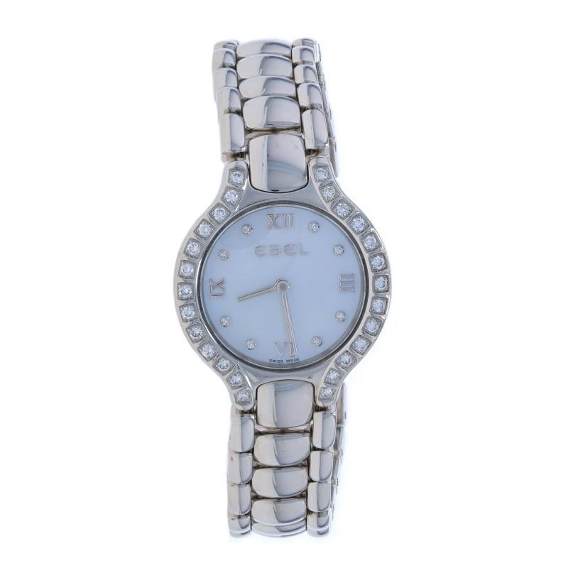 Taglio rotondo Ebel Beluga Madreperla Diamante Orologio da Donna 9976418-20 Quarzo 1 Anno di Garanzia in vendita
