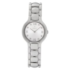 Ebel Beluga Watch Ref E9157421 Stainless Steel Silver Dial Case Quartz 