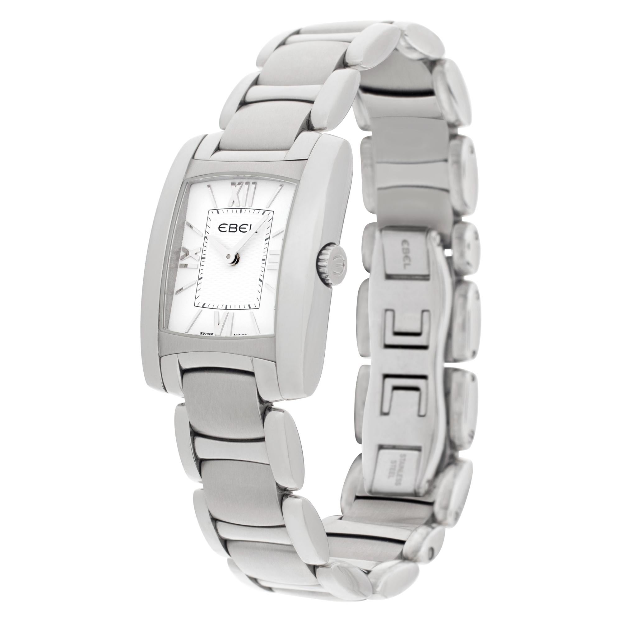 Ebel Brasilia in stainless steel. Quartz. 24 mm case size. With box and papers. Ref 9976M22. Fine Pre-owned Ebel Watch.

Certified preowned Dress Ebel Brasilia 9976M22 watch is made out of Stainless steel on a Stainless Steel bracelet with a