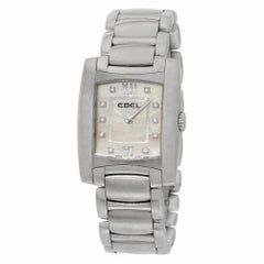 Ebel Brasilia a125087 Steel Mother of Pearl Diamond Dial Quartz Watch