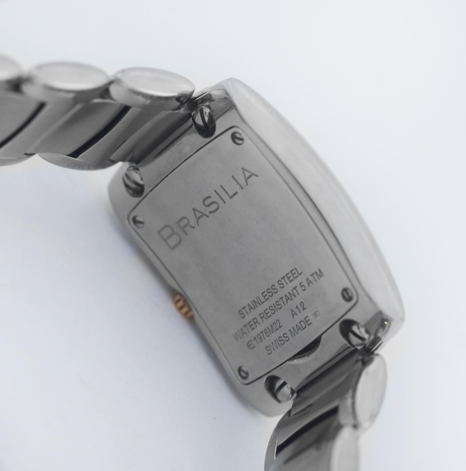 Ebel Brasilia Diamond MOP Two Tone Watch In Good Condition For Sale In San Fernando, CA
