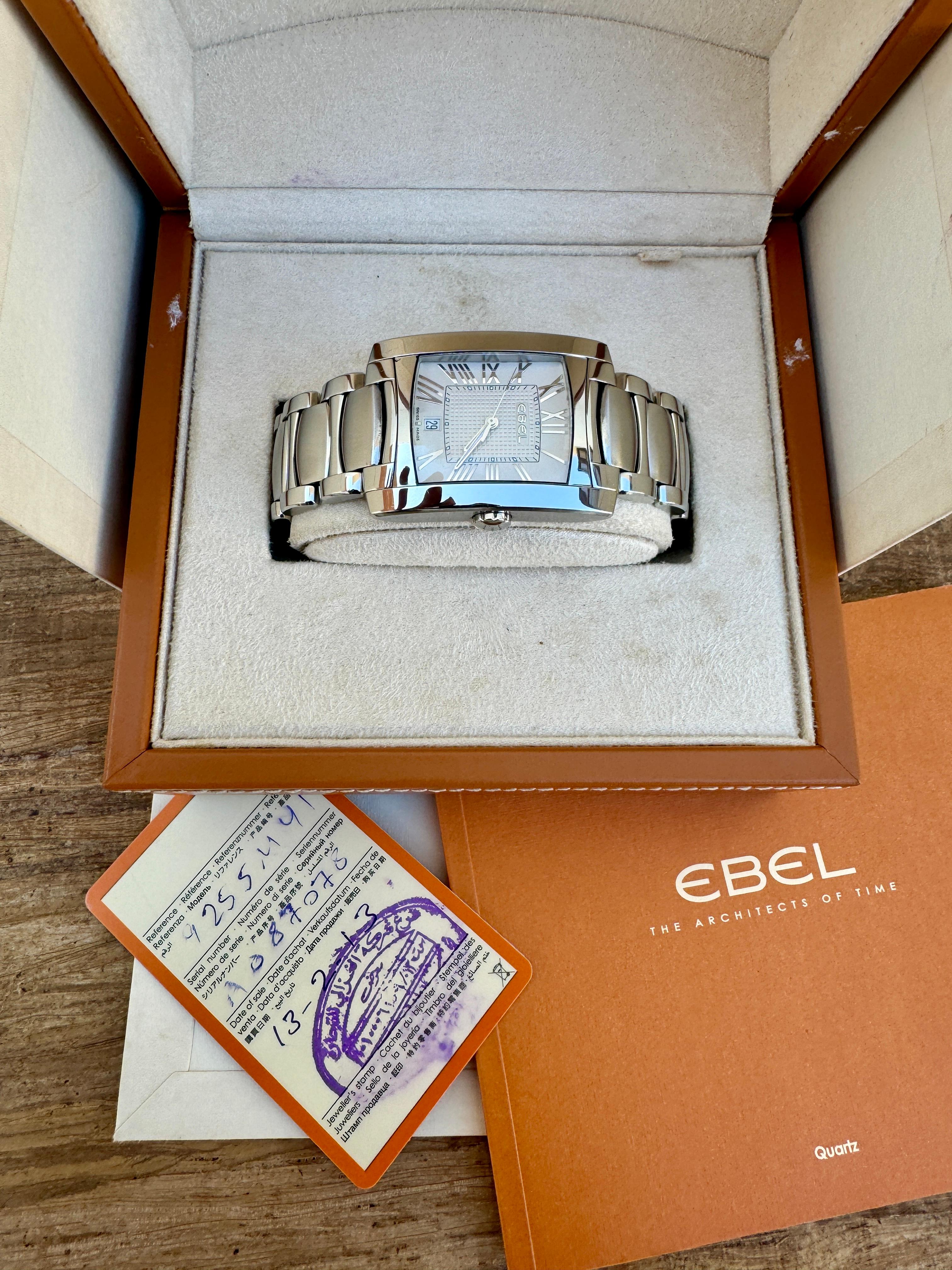 Ebel Brasilia E9255M41 Stainless Steel 33mm Watch Full Set For Sale 14