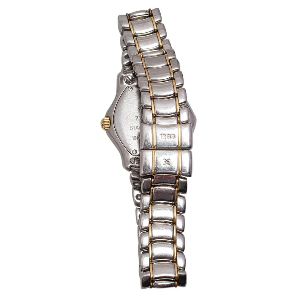 Contemporary Ebel Champagne 18k Yellow Gold Stainless Steel Classic Women's Wristwatch 26 mm