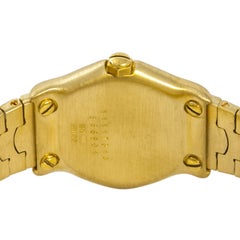 Ebel Classic Sport Wave Women's 18 Karat Yellow Gold Quartz Watch Diamond Bezel