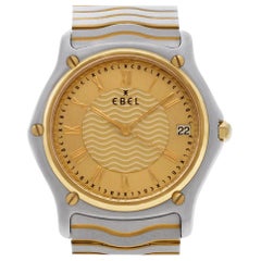 Ebel Classic Wave 1187f41 Uhr aus 18 Karat und Stahlquarz