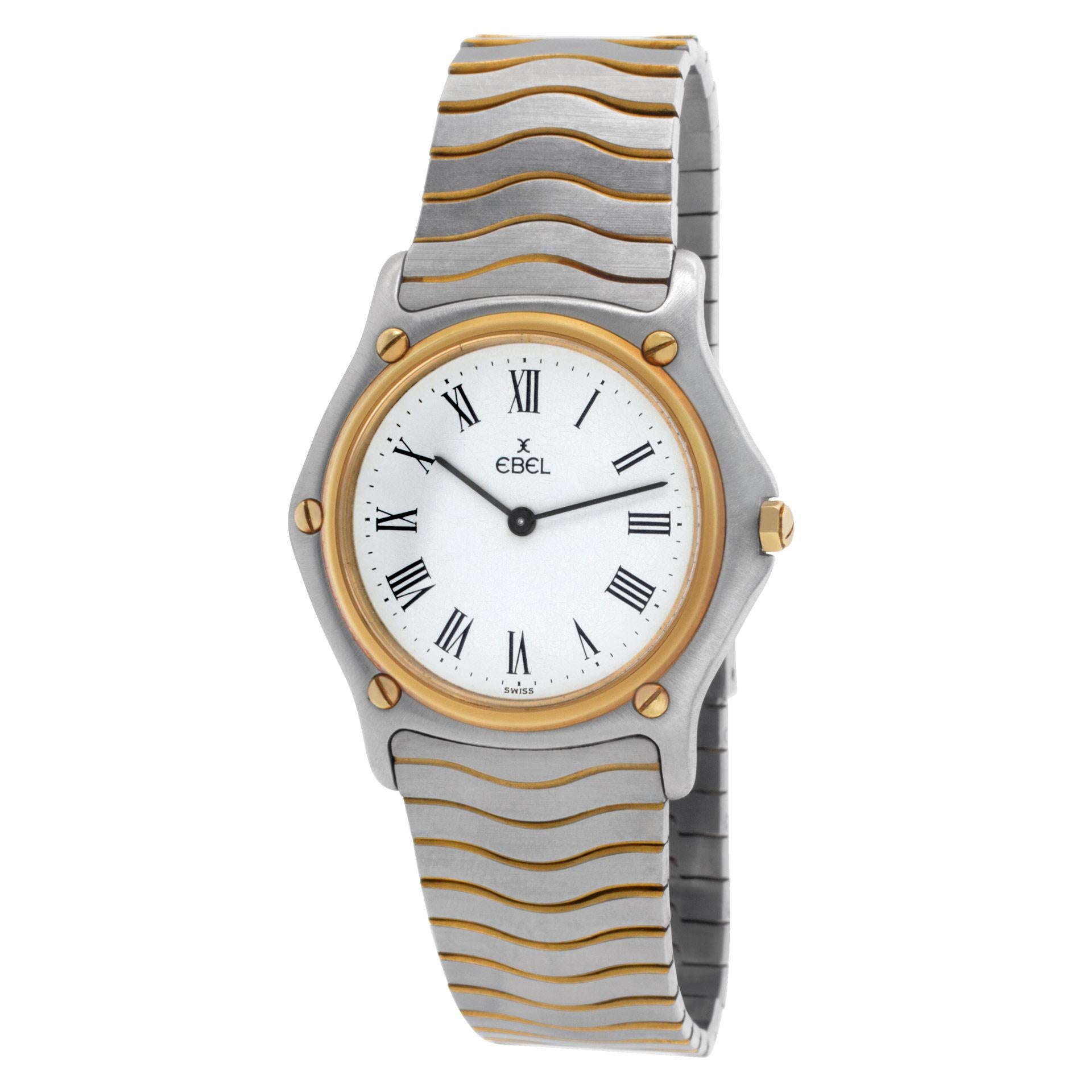 Ladies Ebel Classic Wave in 18k & stainless steel. Quartz. Ref 12976. Circa 1990s. Wrist size 6 inches. Fine Pre-owned Ebel Watch. Certified preowned Classic Ebel Classic Wave 12976 watch is made out of Gold and steel on a 18k & Stainless Steel