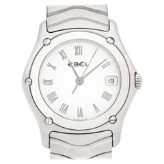 Edelstahl-Quarz-Uhr Classic Wave 9087F21 von Ebel