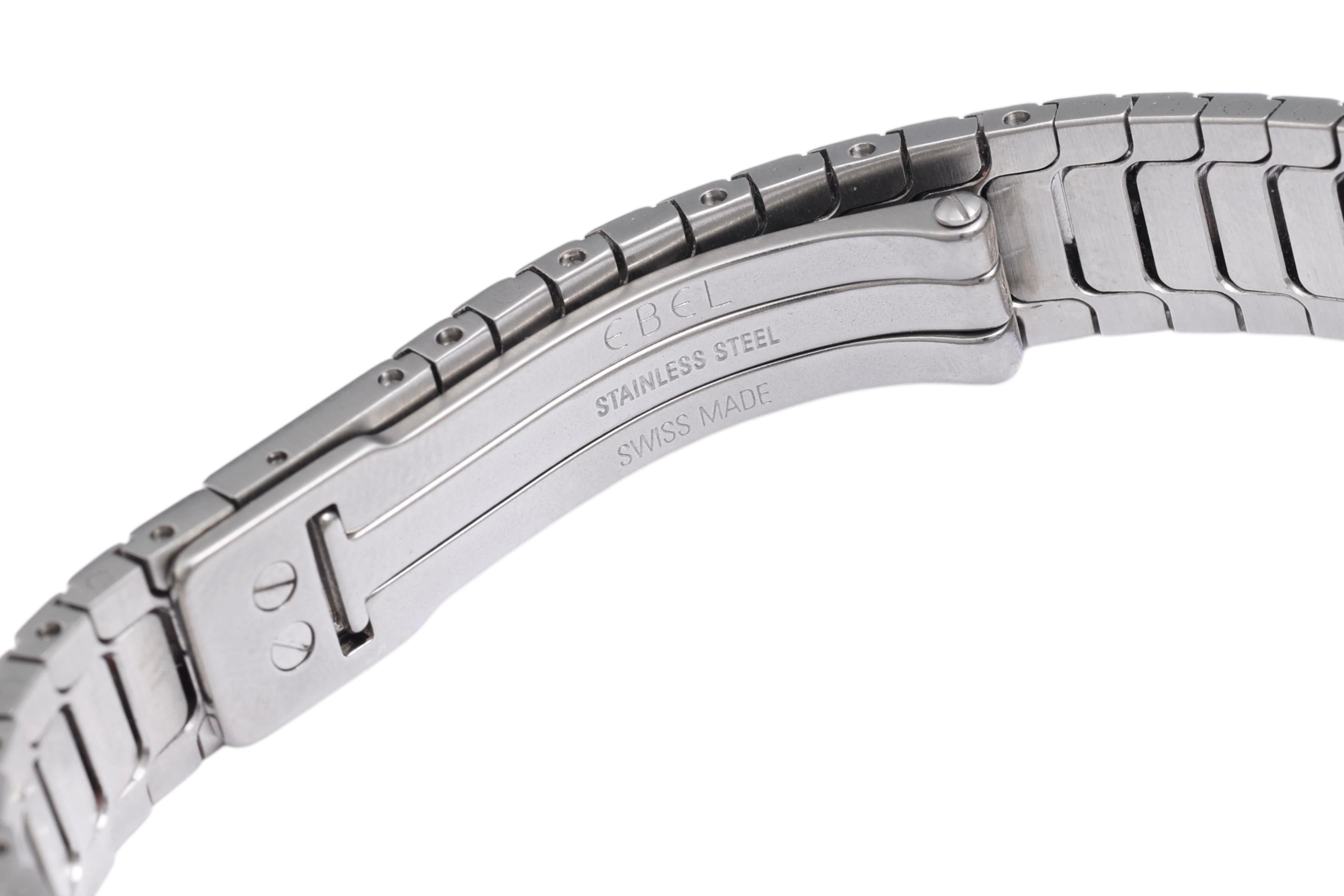 Ebel Classic Wave Diamond Wrist Watch, MOP Dial & Diamond Bezel For Sale 6