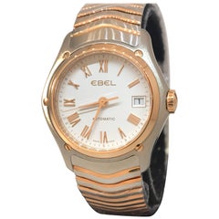 Ebel Classic Wave Gold and Stainless Steel Automatic Ladies Watch 1215926 New