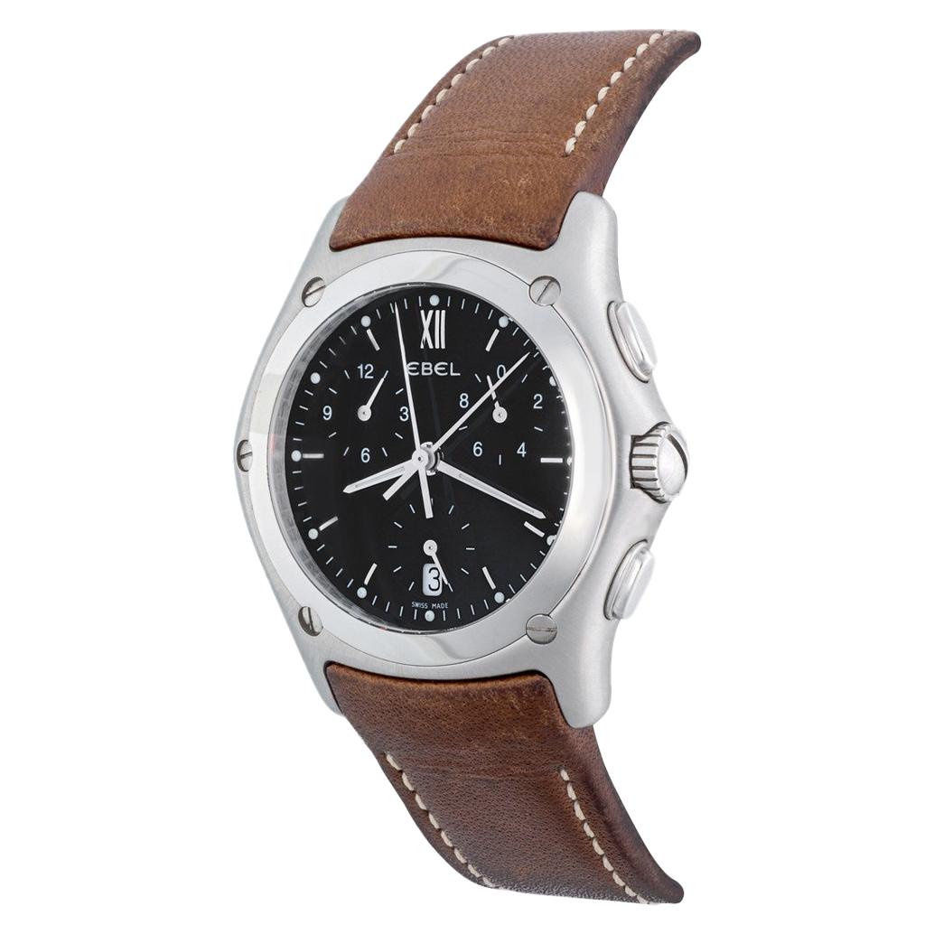 Ebel Classic Wave Men’s Chronograph PreOwned Quartz Watch with Date at