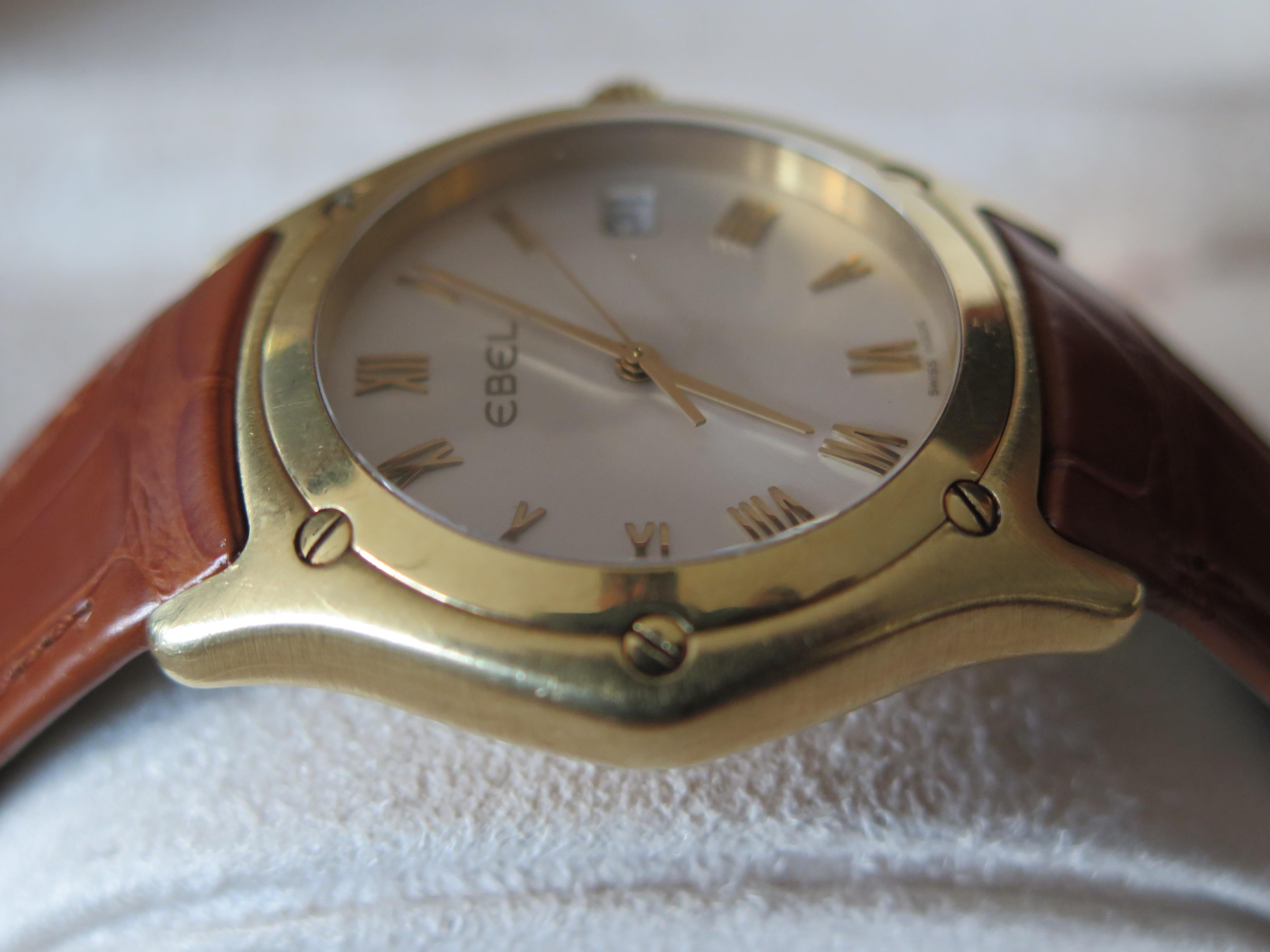 Modern Ebel Classic Wave Senior 8187F41 18K Gold