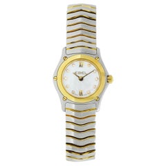 Montre Ebel Classic Wave en acier et or, pour femmes