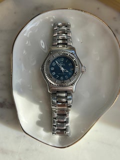 Ebel Discovery Blue Dial Quartz Stainless Steel Swiss Made Ladies Watch
