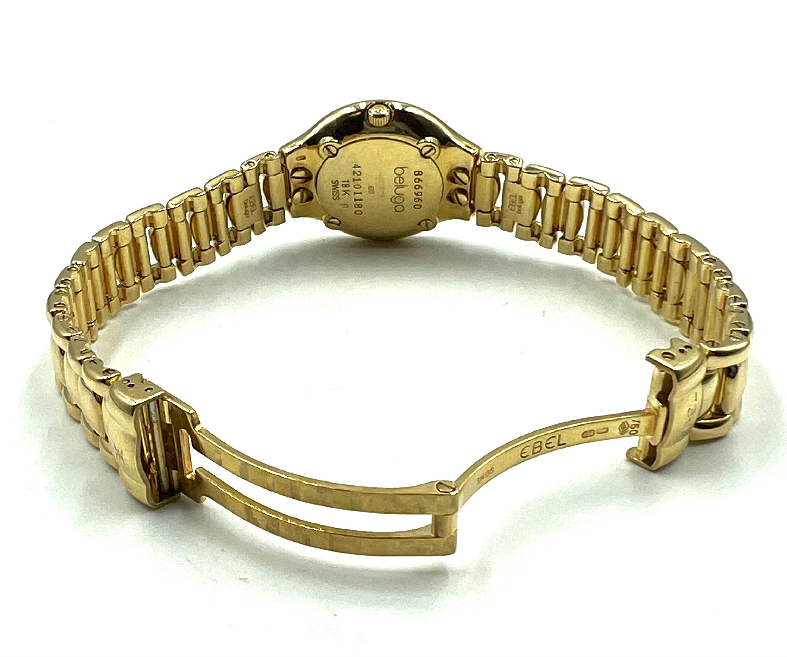 Modern Ebel Ladies' Beluga Yellow Gold Wristwatch