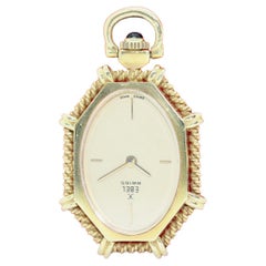 Ebel Ladies Pocket Jewelry Watch Pendant, Enhancer, 18 Karat Gold