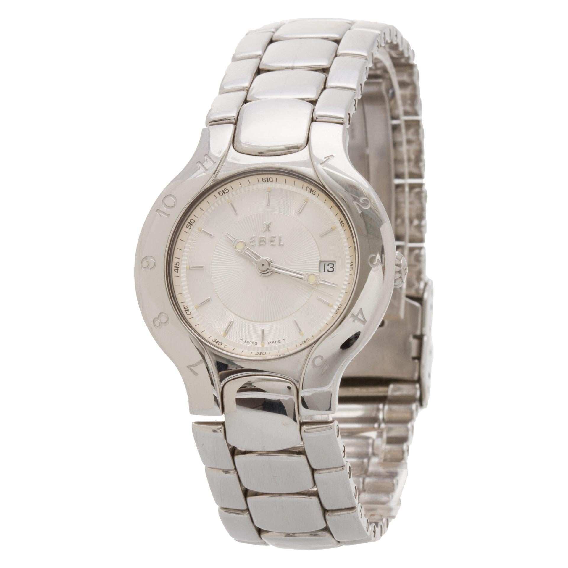 Gents Ebel Lichine in stainless steel. Quartz w/ date, sweep seconds. With box. Ref 09087970. Fine Pre-owned Ebel Watch.

Certified preowned Classic Ebel Lichine 09087970 watch is made out of Stainless steel on a Stainless Steel bracelet with a