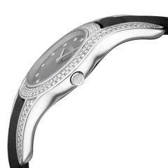 Ebel Midnight Moonchich White Gold and Diamond Black Dial Ladies Watch 3157H29