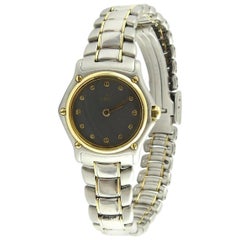 Ebel Mini Two-Tone Ladies Watch Stainless Steel 18 Karat Yellow Gold Quartz