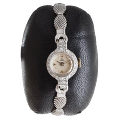 Ebel Platin Damen Art Deco Uhr Dress Watch 1950er Jahre
