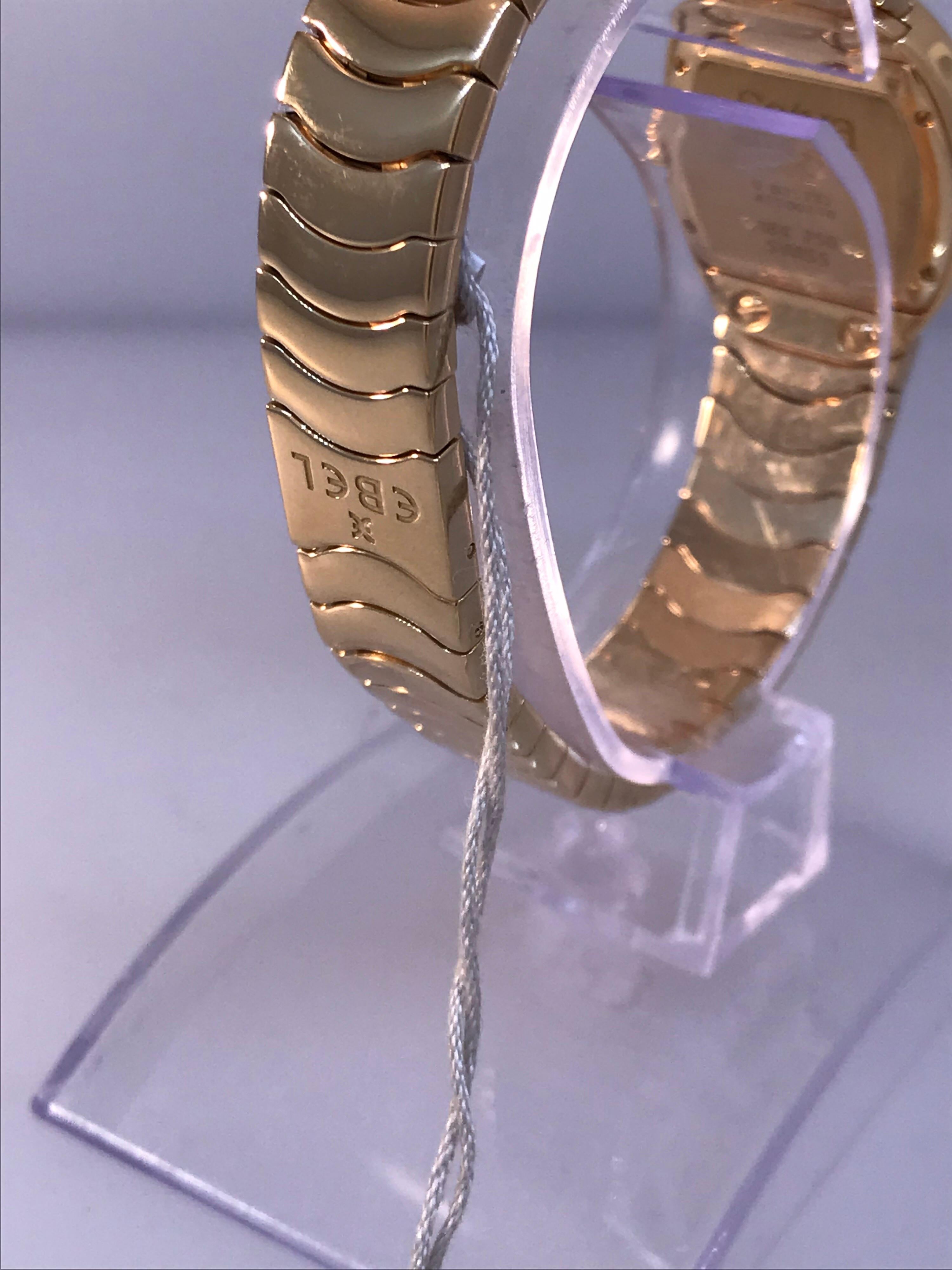 Ebel Satya Yellow God and Diamond Ladies Watch 8057B11 New with Box For Sale 1