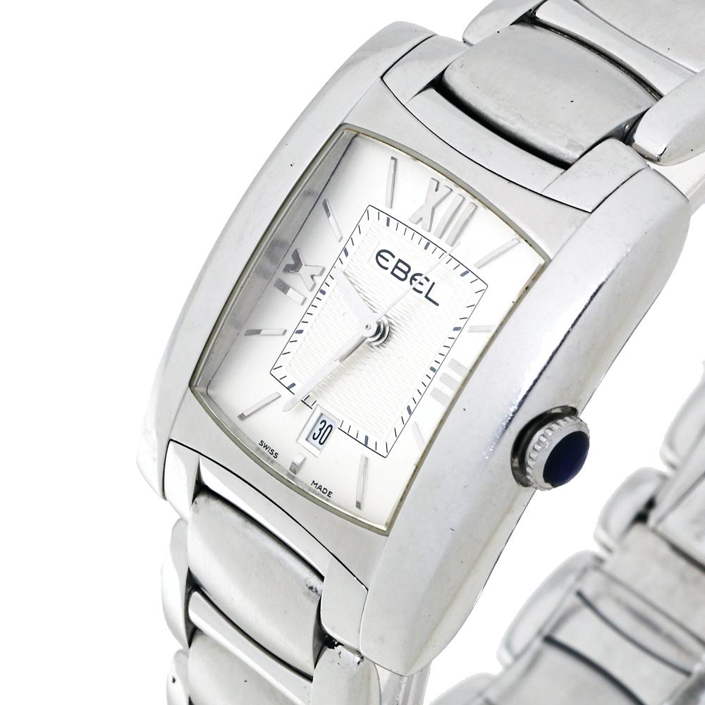 Ebel Silver Stainless Steel Brasilia E9257M32 Women's Wristwatch 27 mm 2