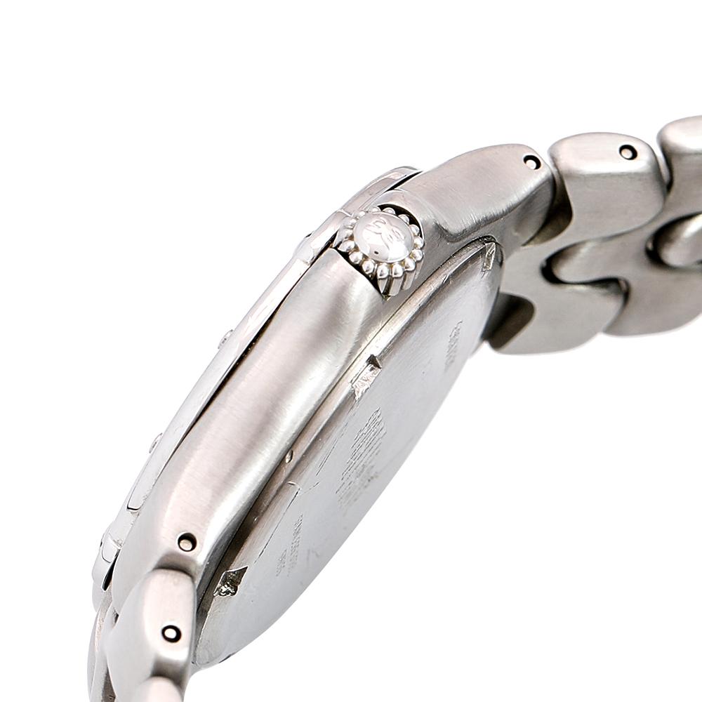 Ebel Silber Edelstahl Sportwave 9187631 Herrenarmbanduhr 36 mm (Zeitgenössisch)