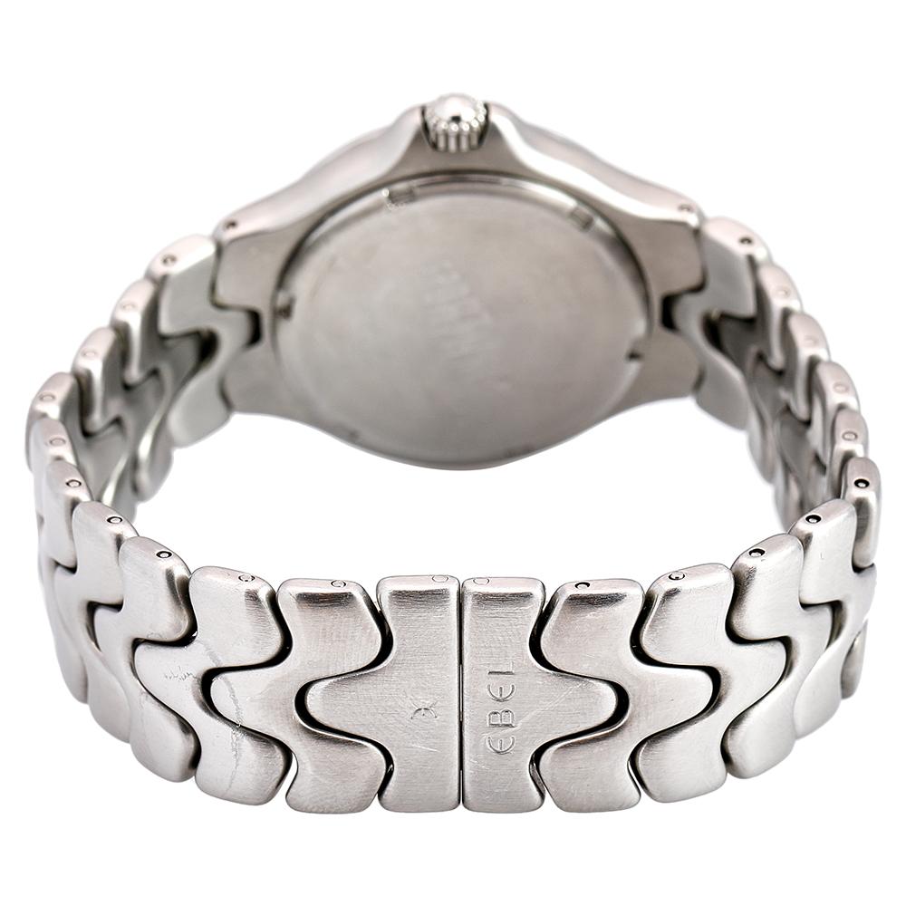 Women's Ebel Silver Stainless Steel Sportwave 9187631 Men's Wristwatch 36 mm