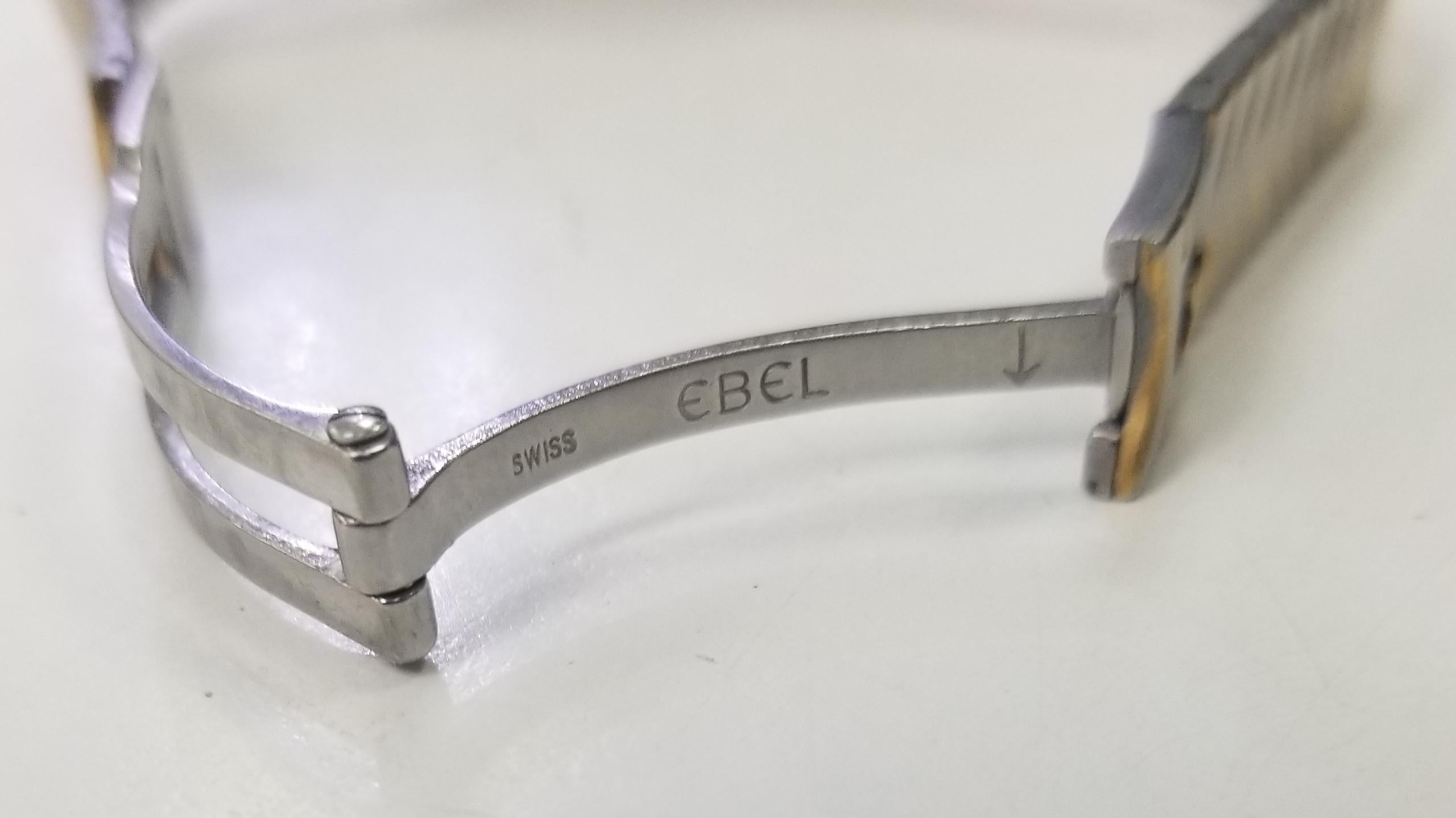 Contemporary Ebel Sport 18k Yellow Gold & Stainless with Diamond Bezel and Numbers