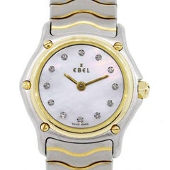 Ebel Sport Classic Two-Tone Mother-of-Pearl Diamond Dial Ladies Watch