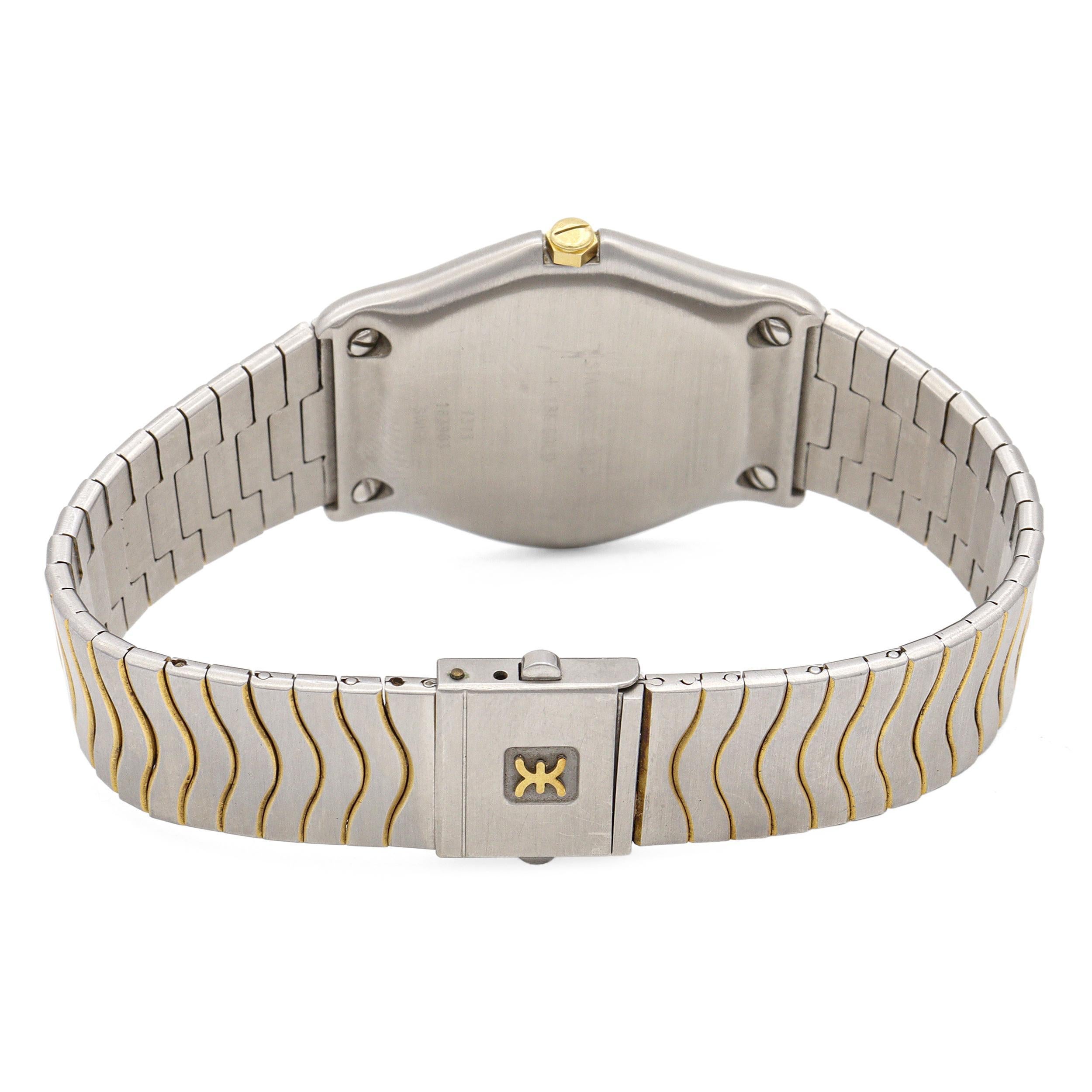 Ebel Sport Classic Zweifarbige Edelstahl & 18K Gold Quarz Herrenuhr im Angebot 2